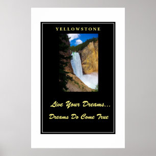 Live Your Dreams Poster Yellowstone