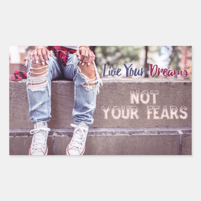 Live Your Dreams stickers (Front)
