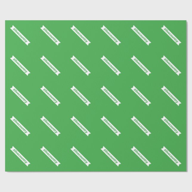#LiveCountry Wrapping Paper (Flat)