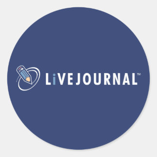 LiveJournal Logo Horizontal Classic Round Sticker