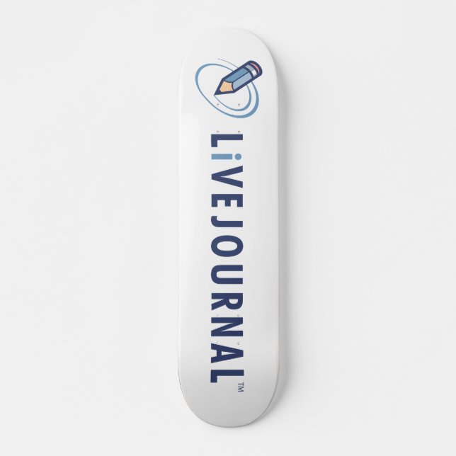 LiveJournal Logo (Horizontal) Skateboard (Front)