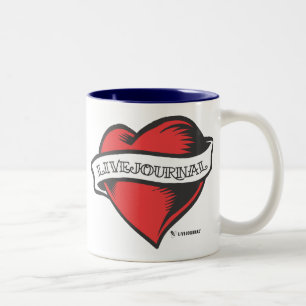 LiveJournal Tattoo Two-Tone Coffee Mug