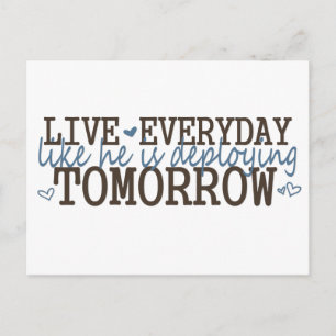 livelikehesdeploying postcard