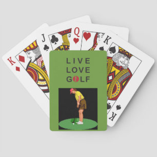 LiveLove golf Playing Cards