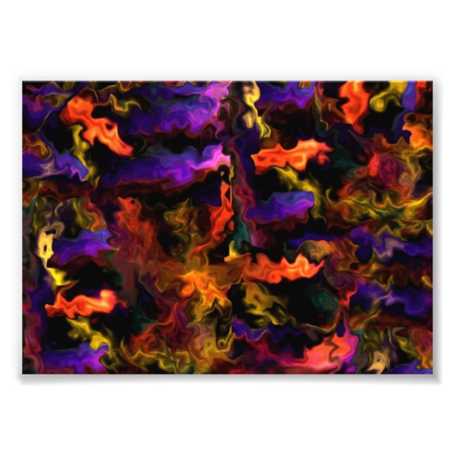 Lively Abstract Healing Blessings 55.4 Photo Print (Front)