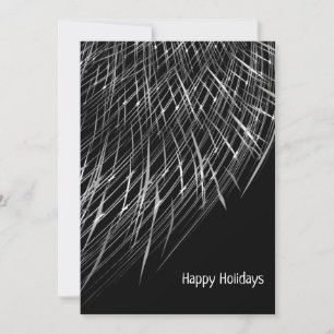 Lively Black and White Easy Favourite Season Holiday Card