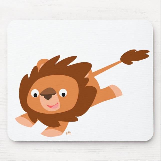 Lively Cartoon Lion mousepad (Front)