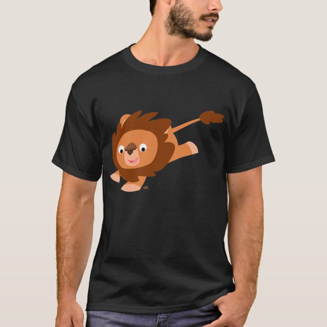 Lively Cartoon Lion T-shirt (Front)