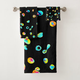 Lively Colour Pattern Bath Towel Set