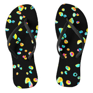 Lively Colour Pattern Flip Flops