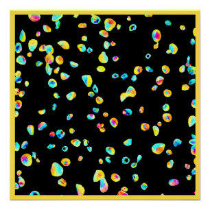 Lively Colour Pattern Poster