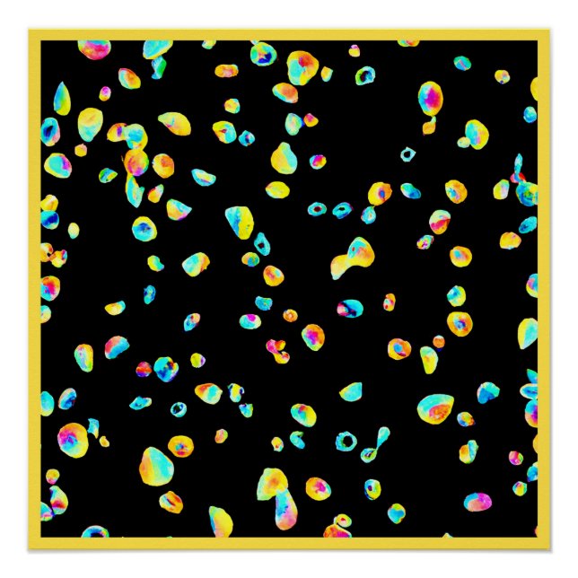 Lively Colour Pattern Poster (Front)