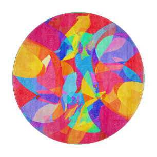 Lively Colourful Pattern Magic Cutting Board