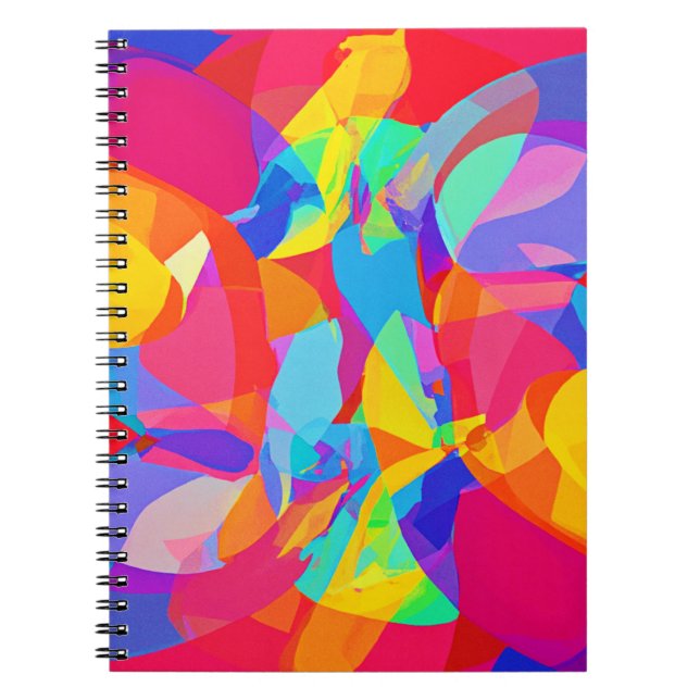 Lively Colourful Pattern Magic Notebook (Front)