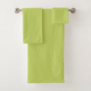 Lively Lime Green Bath Towel Set