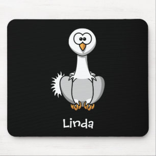 Lively ostrich mouse mat