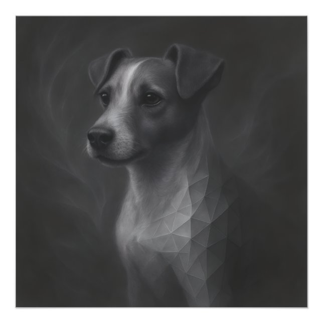 Lively Spirit – Jack Russell Geometry Photo Print (Front)