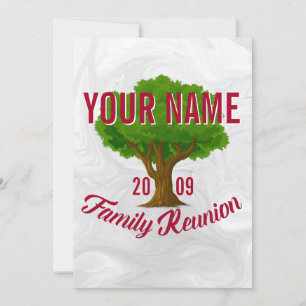 Lively Tree Personalised Family Reunion Invitation
