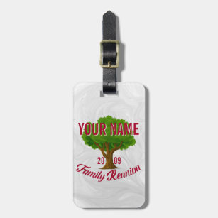 Lively Tree Personalised Family Reunion Luggage Tag