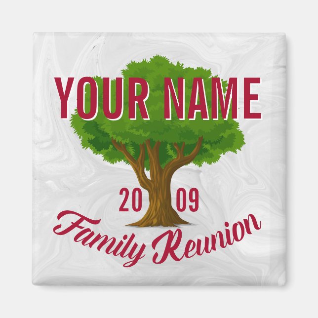 Lively Tree Personalised Family Reunion Magnet (Front)