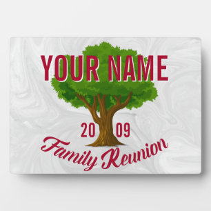 Lively Tree Personalised Family Reunion Plaque
