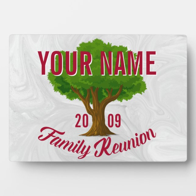 Lively Tree Personalised Family Reunion Plaque (Front)