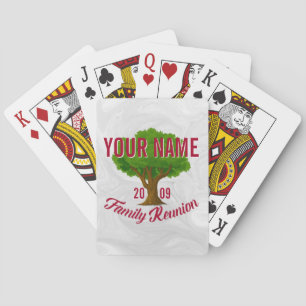 Lively Tree Personalised Family Reunion Playing Cards