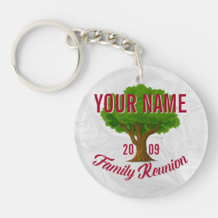 Lively Tree Personalized Family Reunion Key Ring