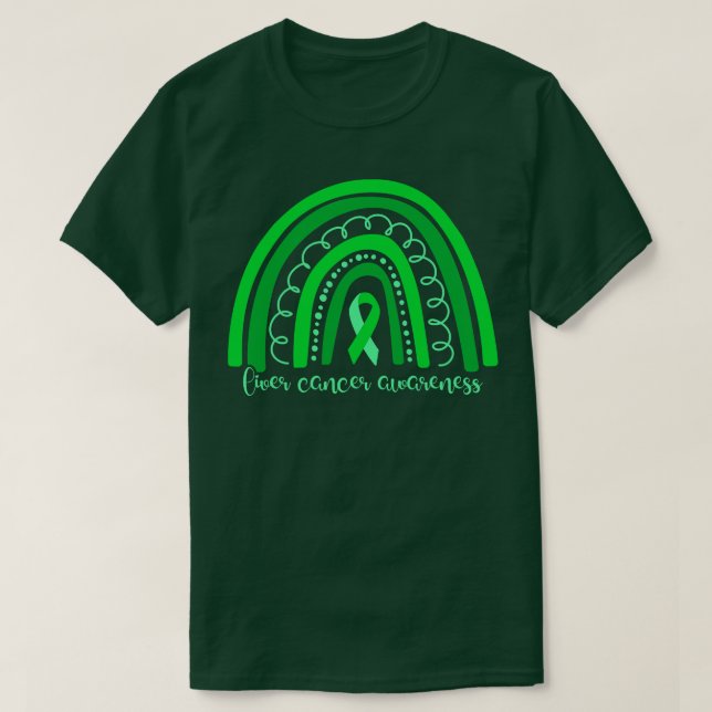 Liver Awareness Boho Rainbow I T-Shirt (Design Front)