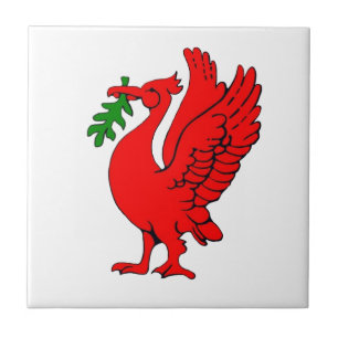 Liver bird tiles