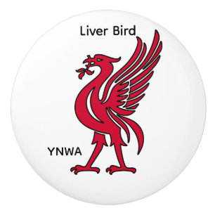Liver Bird YNWA Personalised Ceramic Knob
