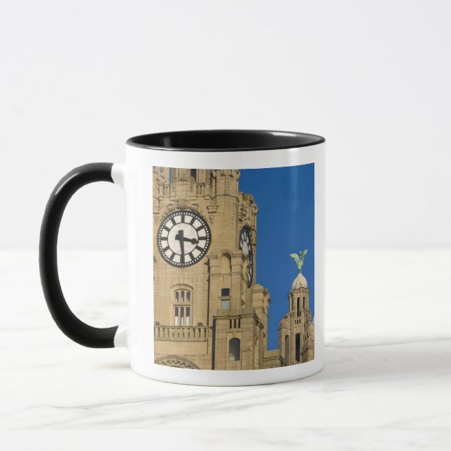 Liver Building, Liverpool, Merseyside, England Mug (Left)