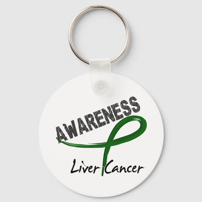Liver Cancer Awareness 3 Key Ring (Front)