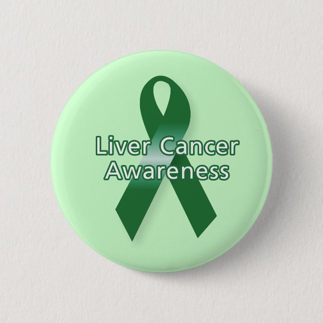 Liver Cancer Awareness 6 Cm Round Badge (Front)