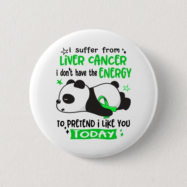 Liver Cancer Awareness Month Ribbon Gifts 6 Cm Round Badge (Front)
