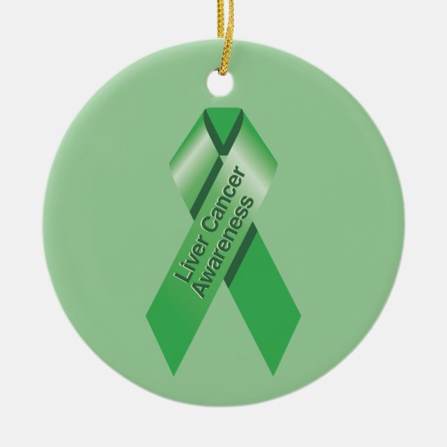Liver Cancer Awareness Ornament (Front)