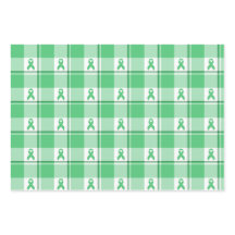 Liver Cancer Awareness Plaid Green Ribbon