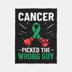 Liver Cancer Awareness Ribbon Cancer Picked The Wr Fleece Blanket