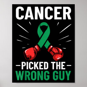 Liver Cancer Awareness Ribbon Cancer Picked The Wr Poster