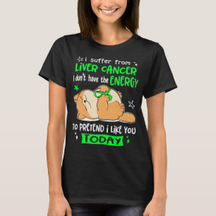 Liver Cancer Awareness Ribbon Support Gifts T-Shirt