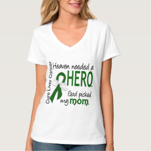 Liver Cancer Heaven Needed a Hero Mum T-Shirt