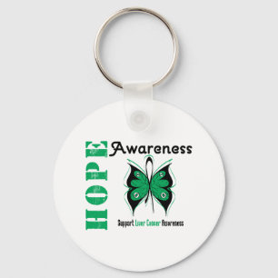 Liver Cancer Hope Awareness Key Ring