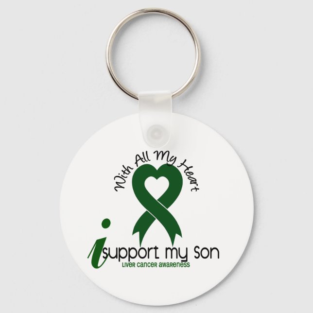 LIVER CANCER I Support My Son Key Ring (Front)