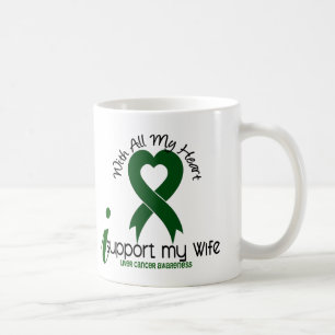LIVER CANCER I Support My Wife Coffee Mug