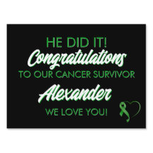 Liver Cancer Survivor Yard Sign