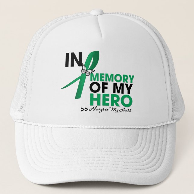 Liver Cancer Tribute In Memory of My Hero Trucker Hat (Front)
