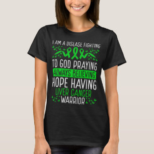 Liver Cancer Warrior Disease Awareness Ribbon T-Shirt