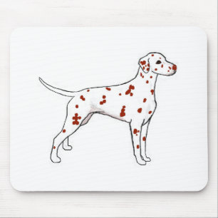 Liver Dalmatian Mouse Mat
