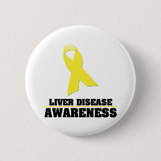 Liver Disease Awareness 6 Cm Round Badge