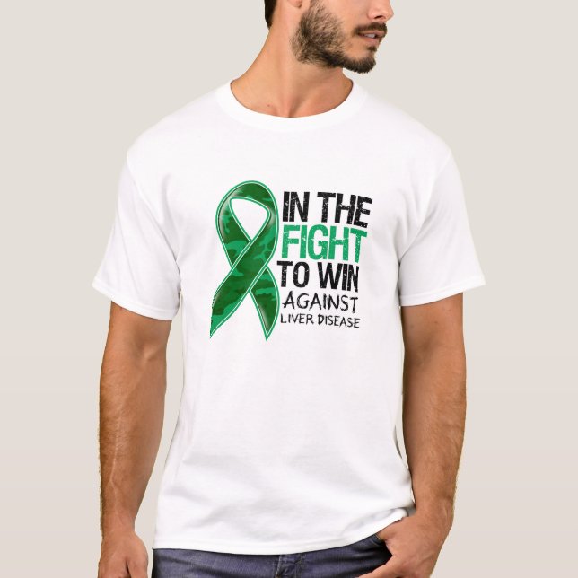 Liver Disease - Fight To Win T-Shirt (Front)